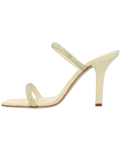 Paris Texas Holly Linda 90mm Embellished Mules In Yellow