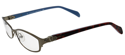 Shop Valentino Vl 5591 Njs 49mm Unisex Rectangle Eyeglasses 49mm In Silver