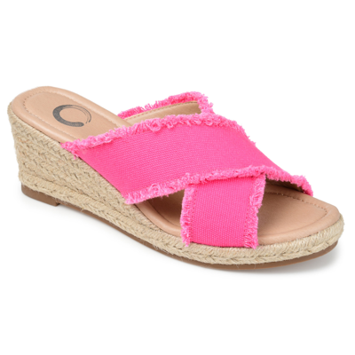 Shop Journee Collection Collection Women's Tru Comfort Foam Shanni Wedge In Pink