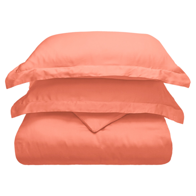 Shop Superior Modal From Beechwood 300-thread Count Solid Deep Duvet Cover And Pillow Sham Set In Pink