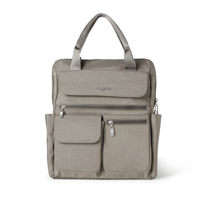 Shop Baggallini Modern Everywhere Laptop Backpack In Grey
