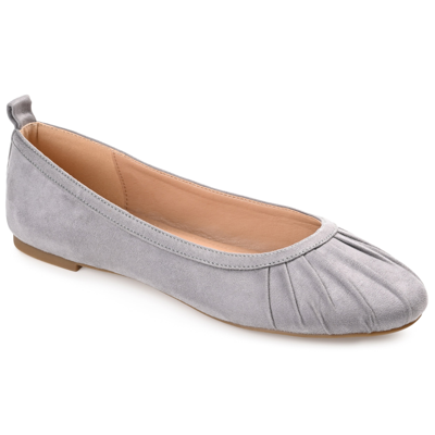 Shop Journee Collection Collection Women's Tru Comfort Foam Tannya Flat In Grey