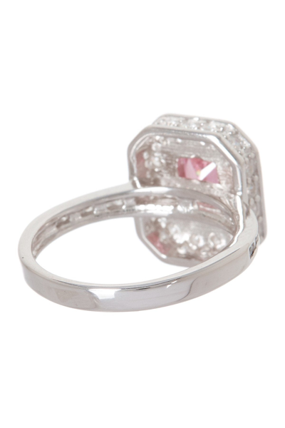 Sterling Forever Sterling Silver Pink Cz Legacy Ring