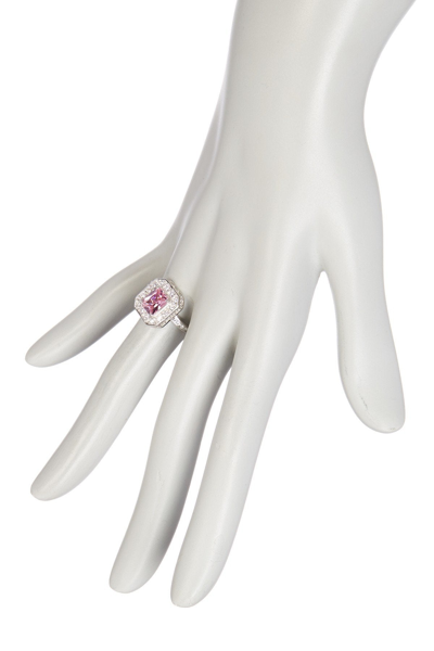 Sterling Forever Sterling Silver Pink Cz Legacy Ring