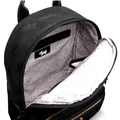 Radley London Women s Radley Jaquard Medium Zip Around Backpack In Black gold ModeSens