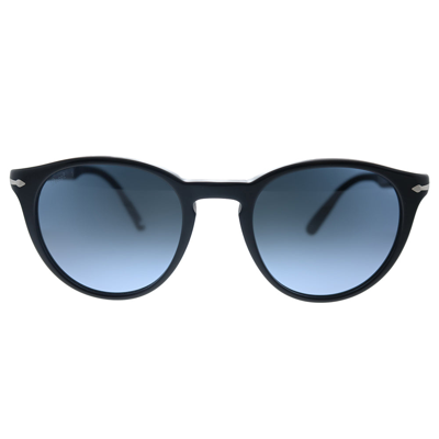 Shop Persol Po 3152s 9014q8 49mm Unisex Round Sunglasses In Black