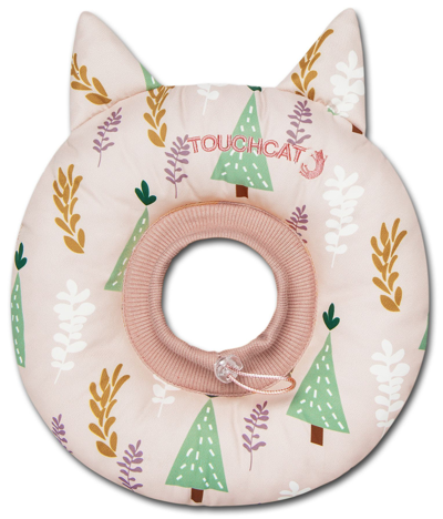 Shop Touchcat 'ringlet' Licking And Scratching Adjustable Pillow Cat Neck Protector In Pink