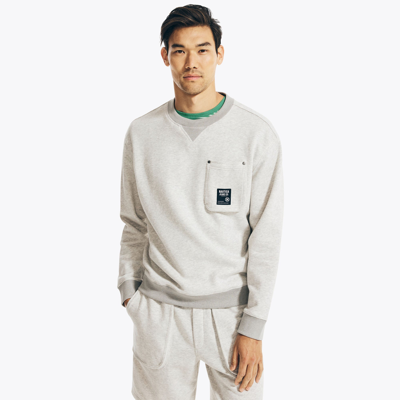 NAUTICA JEANS CO. CREWNECK POCKET SWEATSHIRT