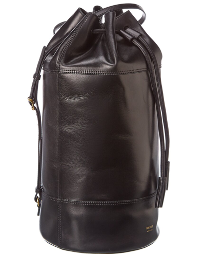 Shop Khaite Daphne Leather Backpack In Black