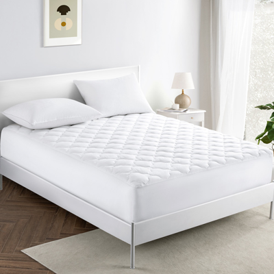 Shop Puredown Peace Nest Four-leaf Clover Quilted Mattress Pad With Tc300 100% Cotton Cover In White