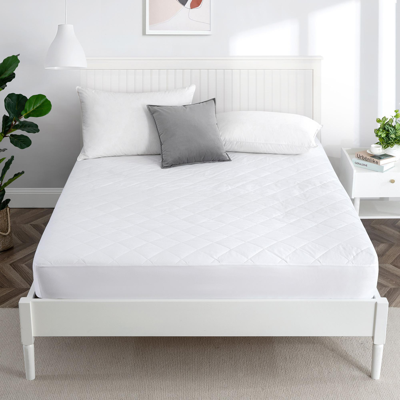 Shop Puredown Peace Nest Quilted Down Alternative Mattress Pad With 100% Cotton Cover In White