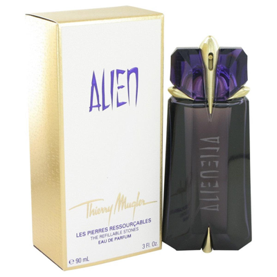 Shop Mugler Thierry  503155 Alien By Thierry  Eau De Parfum Refillable Spray 3 oz In Orange