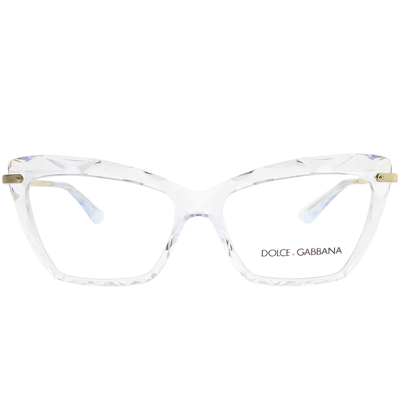 Shop Dolce & Gabbana Dg 5025 3133 53mm Womens Cat-eye Eyeglasses 53.1mm In White