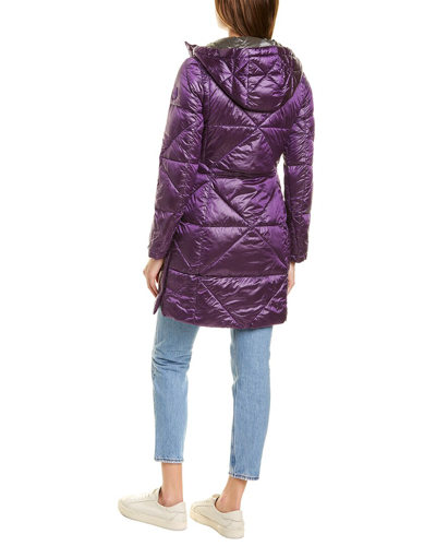 Shop Colmar Quilted Storm Flap Jacket In Purple