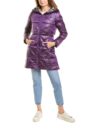 Shop Colmar Quilted Storm Flap Jacket In Purple