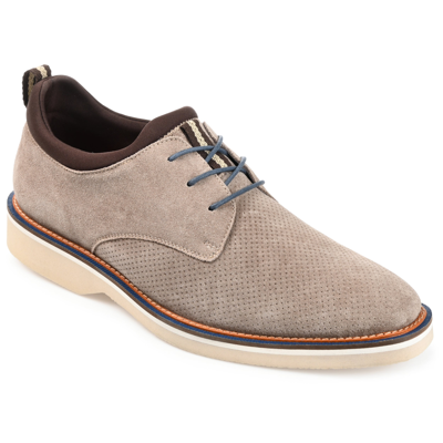 Shop Thomas & Vine Desmond Perforated Derby In Grey