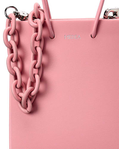 Shop Medea Leather Tote In Pink
