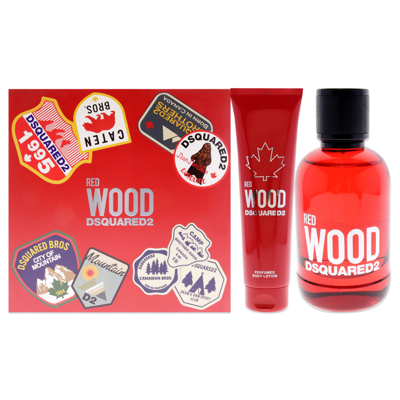 Shop Dsquared2 Red Wood By  For Women - 2 Pc Gift Set 3.4oz Edt Spray, 5.0oz Perfumed Body Lotion