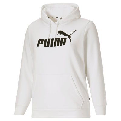 Shop Puma Women's Essentials Logo Hoodie Pl In Beige