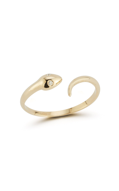 Shop Ember Fine Jewelry 14k Gold & Diamond Snake Ring In White