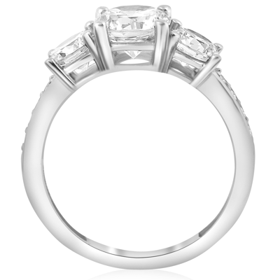 Pompeii3 1ct Diamond Three Stone Ring 14k White Gold In White