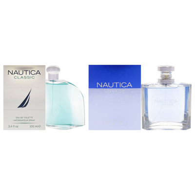 Shop Nautica For Men - 2 Pc Kit 3.4oz Edt Spray, 3.3oz Edt Spray In Blue