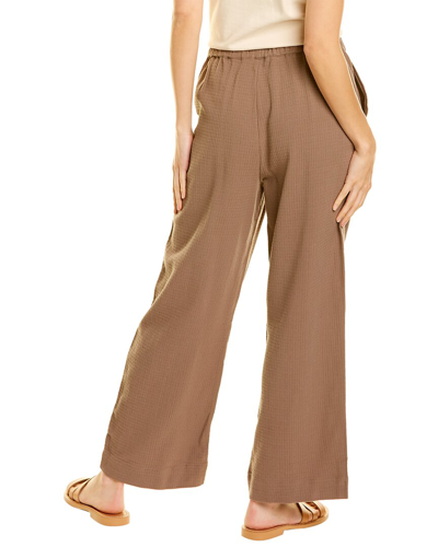 Shop Madewell Waffle Pull-on High-rise Straight Pant In Brown