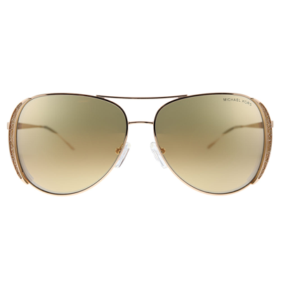 Shop Michael Kors Chelsea Glam Mk 1082 1108r1 Womens Aviator Sunglasses In Beige