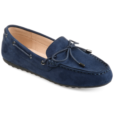 Journee Collection Collection Women's Comfort Thatch Loafer In Blue