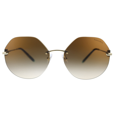 Tiffany & Co 0tf3077 60213b Geometric Sunglasses In Gold