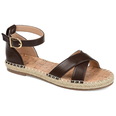 Journee Collection Collection Women's Lyddia Sandal In Brown