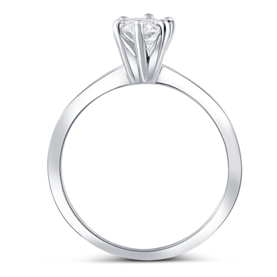 Pompeii3 Certified Platinum 1 Ct Oval Cut Natural Diamond Solitaire Engagement Ring G/si1 In Silver