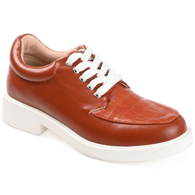 Journee Collection Collection Women's Tru Comfort Foam Aliah Flat In Brown