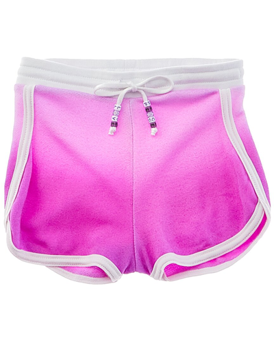 Shop Flowers By Zoe Rib 2x2 Terry Jersey Short In Pink