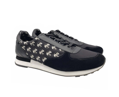 Shop Bally Men's Consumers Nylon / Leather / Suede Lace Up Sneaker In Black