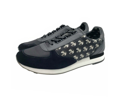 Bally Men's Consumers Nylon / Leather / Suede Lace Up Sneaker In Black