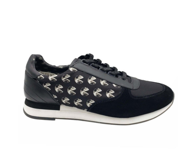 Bally Men's Consumers Nylon / Leather / Suede Lace Up Sneaker In Black