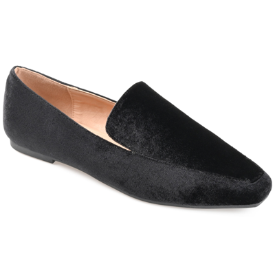 Journee Collection Silas Womens Square Closed Toe Loafers In Black