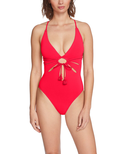 Shop Robin Piccone Gigi One-piece In Red