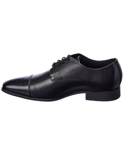 Shop Geox High Life Leather Shoe In Black