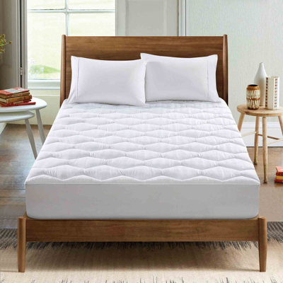 Shop Puredown Peace Nest Quilted Down Alternative Mattress Pad With Tc500 100% Cotton Cover In White