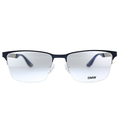 Shop Bmw Bw 5001-h 016 55mm Unisex Rectangle Eyeglasses 55mm In White