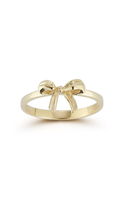 Shop Ember Fine Jewelry 14k Gold Bow Ring In White