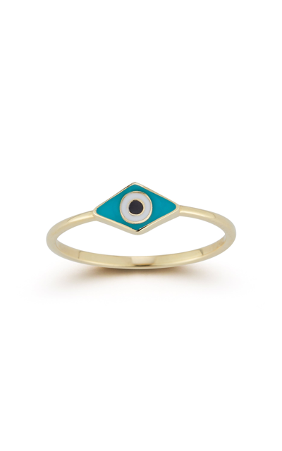 Shop Ember Fine Jewelry 14k Gold Evil Eye Ring In Multi