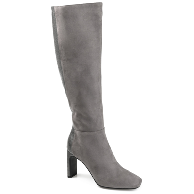 Shop Journee Collection Collection Women's Tru Comfort Foam Wide Calf Elisabeth Boot In Grey