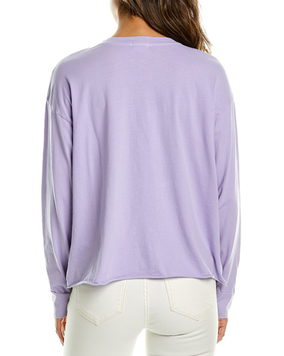 Shop Donni . Light Henley T-shirt In Purple