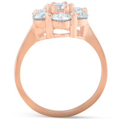 Shop Pompeii3 2 Ct Diamond Ex3 Lab Grown 14k Rose Gold Engagement Ring In Blue