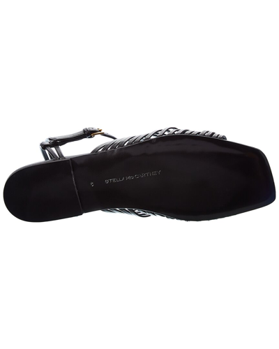Shop Stella Mccartney Stretch Ankle Strap Sandal In Black