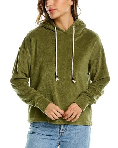 Shop Donni . Terry Gem Hoodie In Green