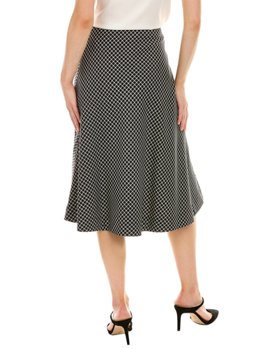 Shop Piazza Sempione Wool-blend A-line Skirt In Black
